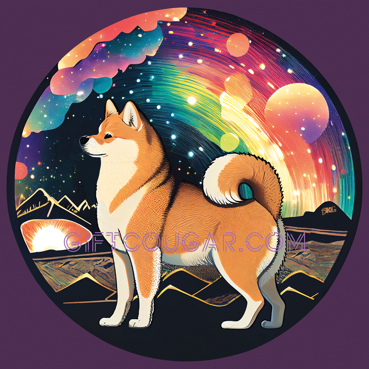 COMET - BKG Official design of a Shiba Inu dog