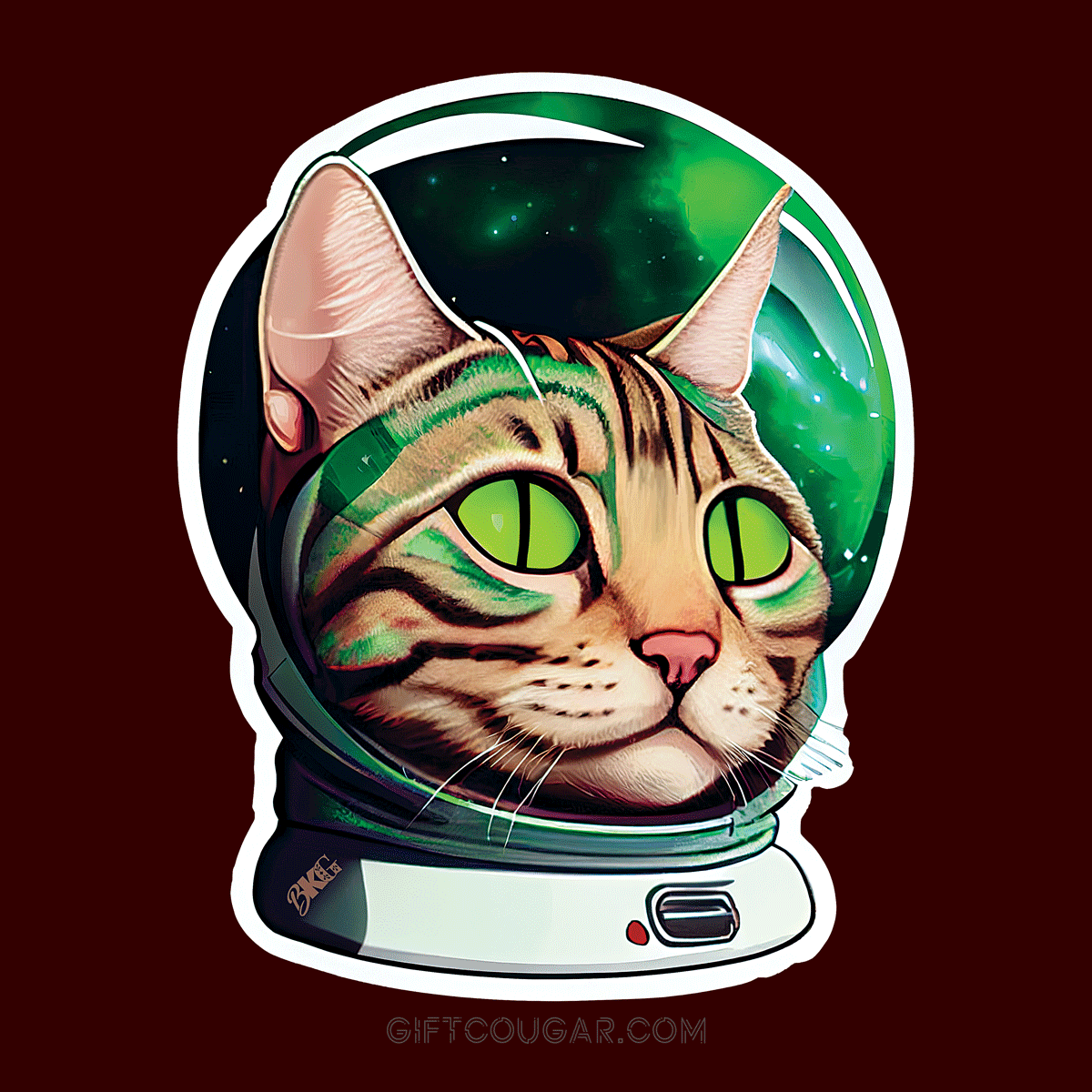 brandygalestudio design of a spacecat named ROBINSON